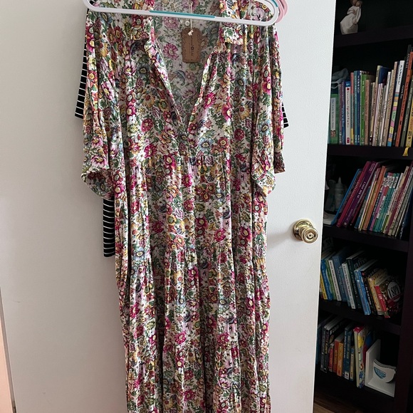 NATURAL LIFE Multicolor Floral Maxi Dress - Picture 1 of 2